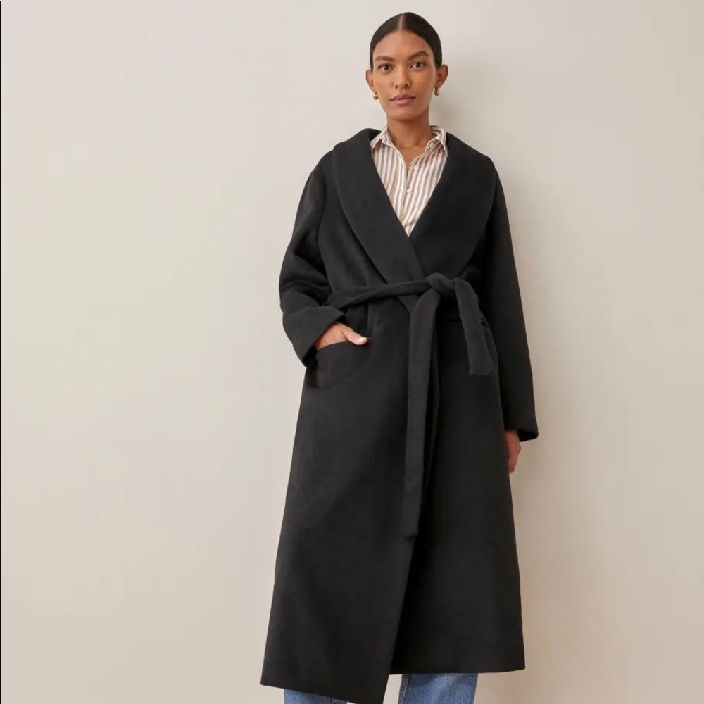 Reformation Greenwich Coat Black, XS